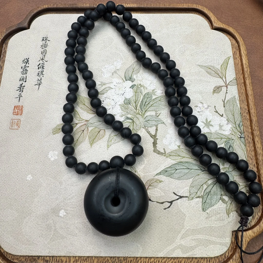 非金属珐琅吊坠 一泊 精致平安扣项链 G213