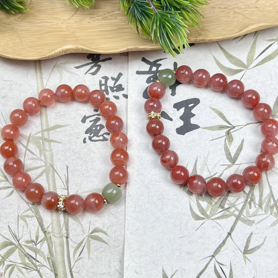 XH57南红手串9mm+多样性发其一