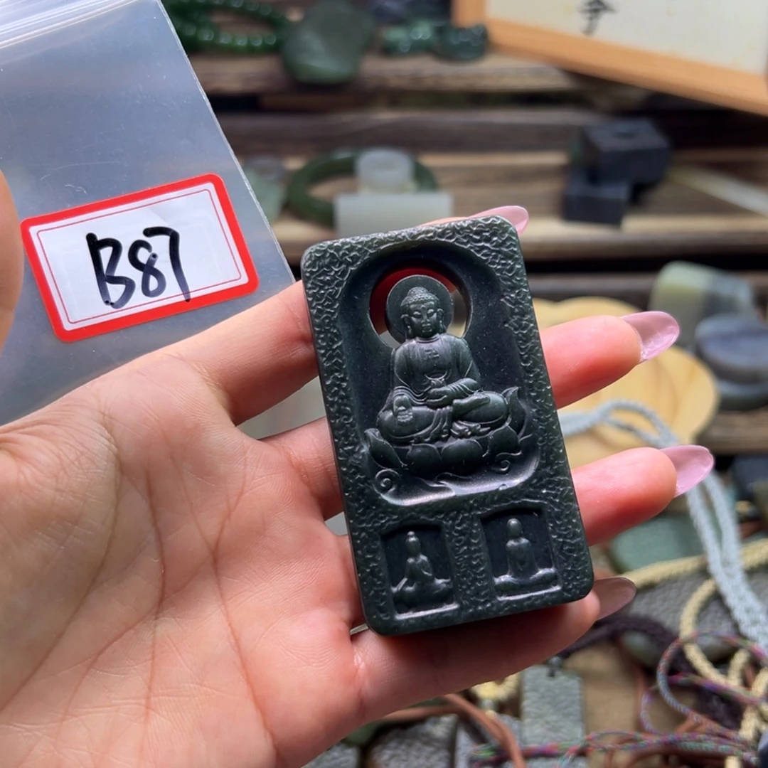 和田玉未镶嵌颈饰