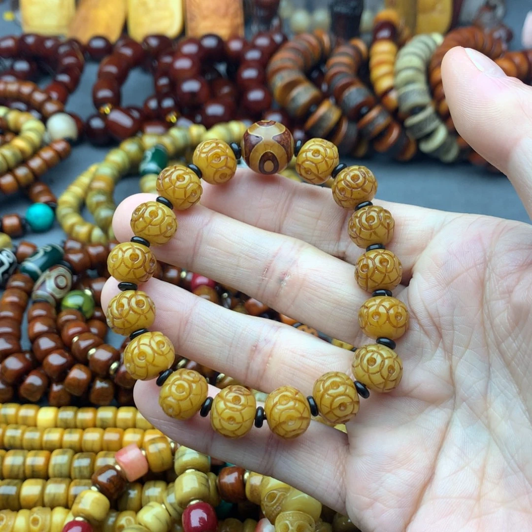 牛骨手串/手链牦牛骨路路通手串
