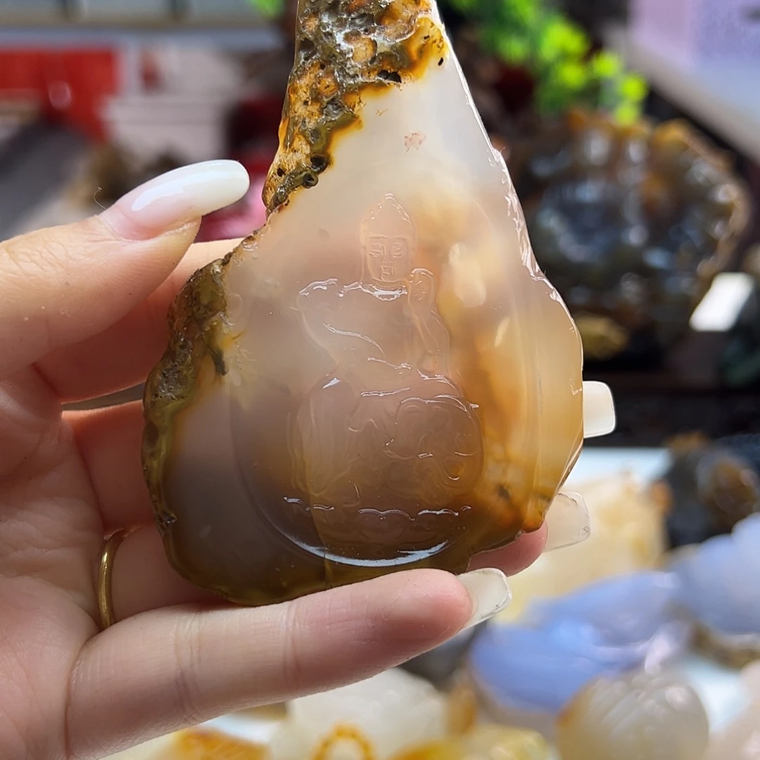 玛瑙/玉髓未镶嵌吊坠(不含链)