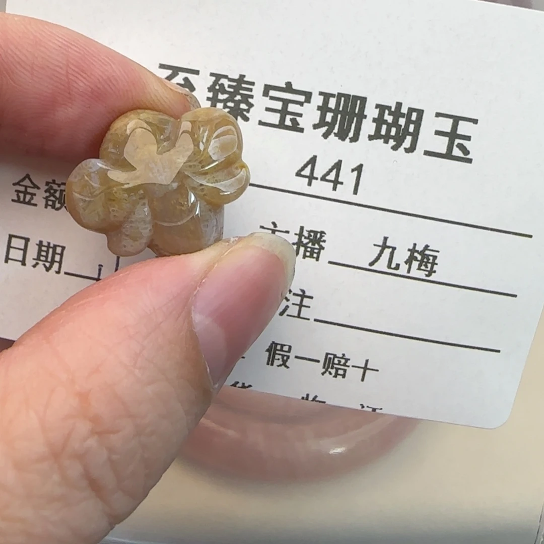 硅化珊瑚（珊瑚玉）未镶嵌吊坠(不含链)