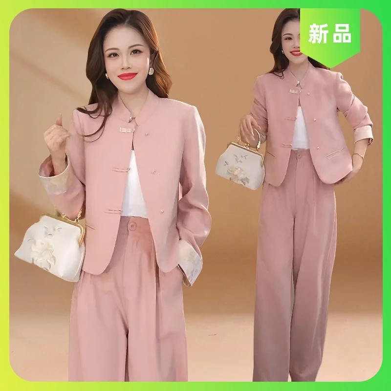 2025春秋新款西装套装通勤气质女神范高端别致设计感超好看两件套