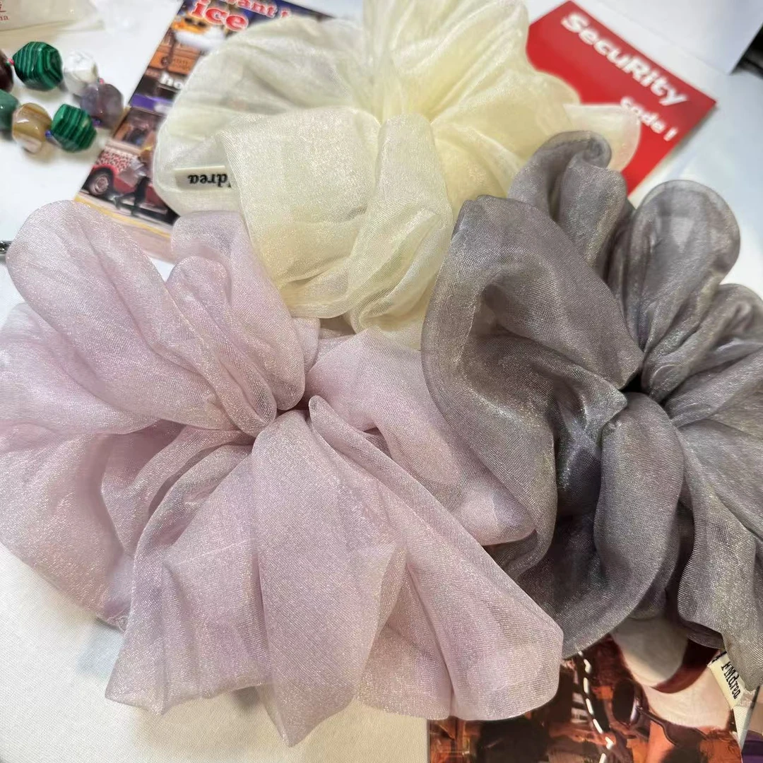 三色温柔莎莎发圈