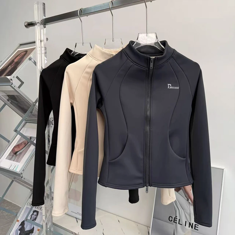 八尺龙马术骑士服秋冬加绒保暖立领长袖骑行训练服