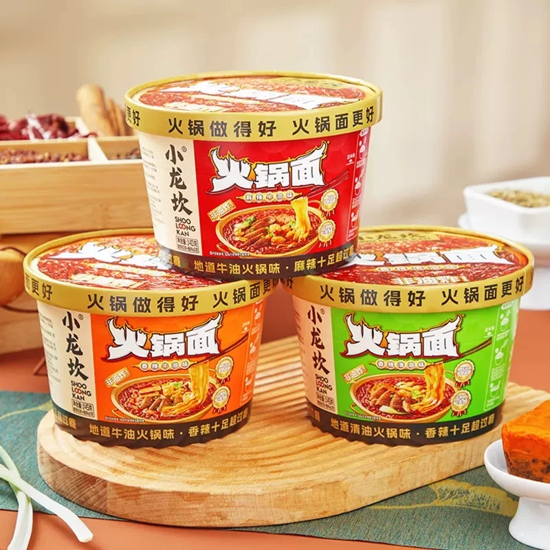 （12.6到期）6盒 麻辣牛油香辣清油酸辣金汤香辣牛油味火锅面140g