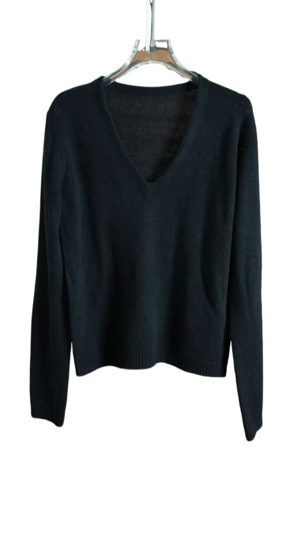 【晴川】V领长袖女士羊绒羊毛毛衣