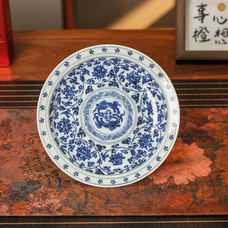 【央广非遗】墨舍柴窑缠枝双狮壶承 moshe617