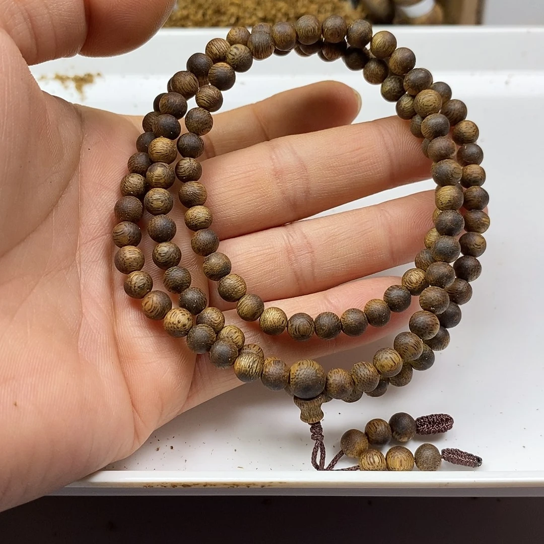 手串沉香绿棋楠规格0.6-12