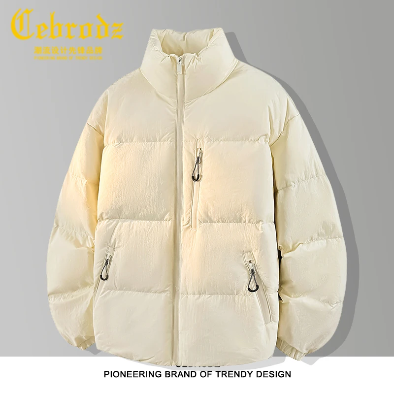 法国Cebrodz羽绒服男秋冬季2025年新款男士外套加厚百搭宽松休闲