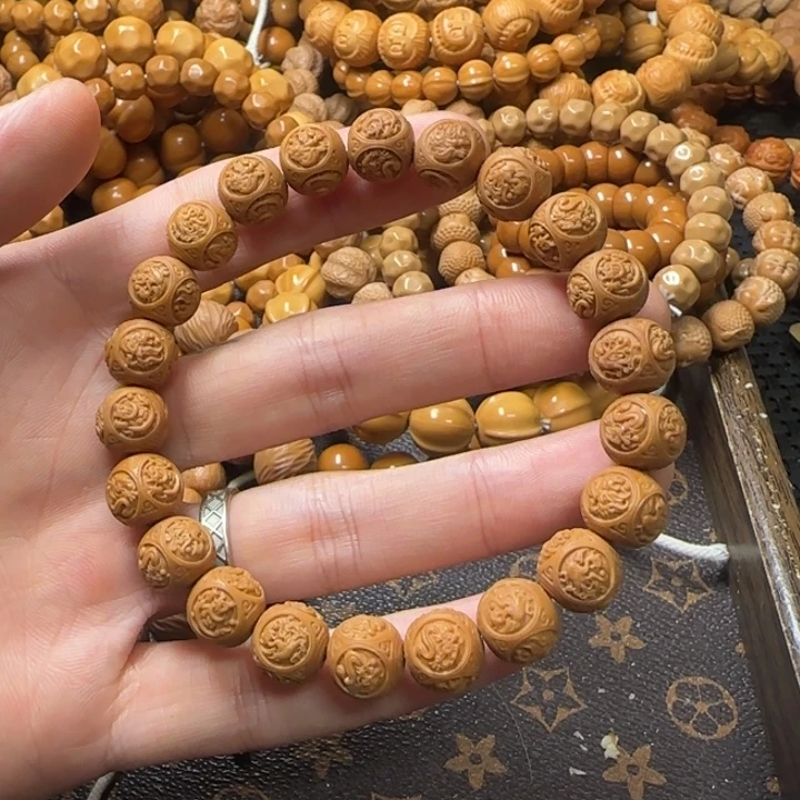 猴头核桃手串四大神兽