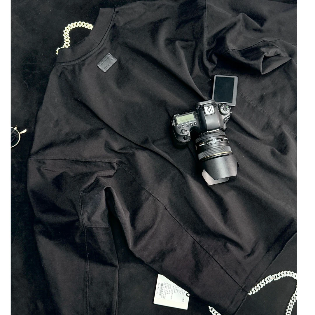 蝙蝠袖字母长袖活力风春秋T恤户外男款衬衫百搭印花F1217-1