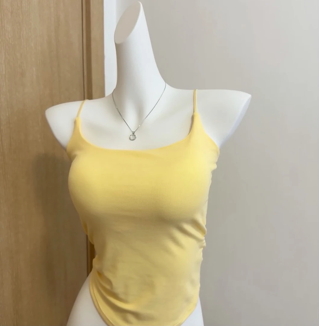 潮流风显瘦紧身吊带修身打底御姐风纯欲风简约性感运动背心