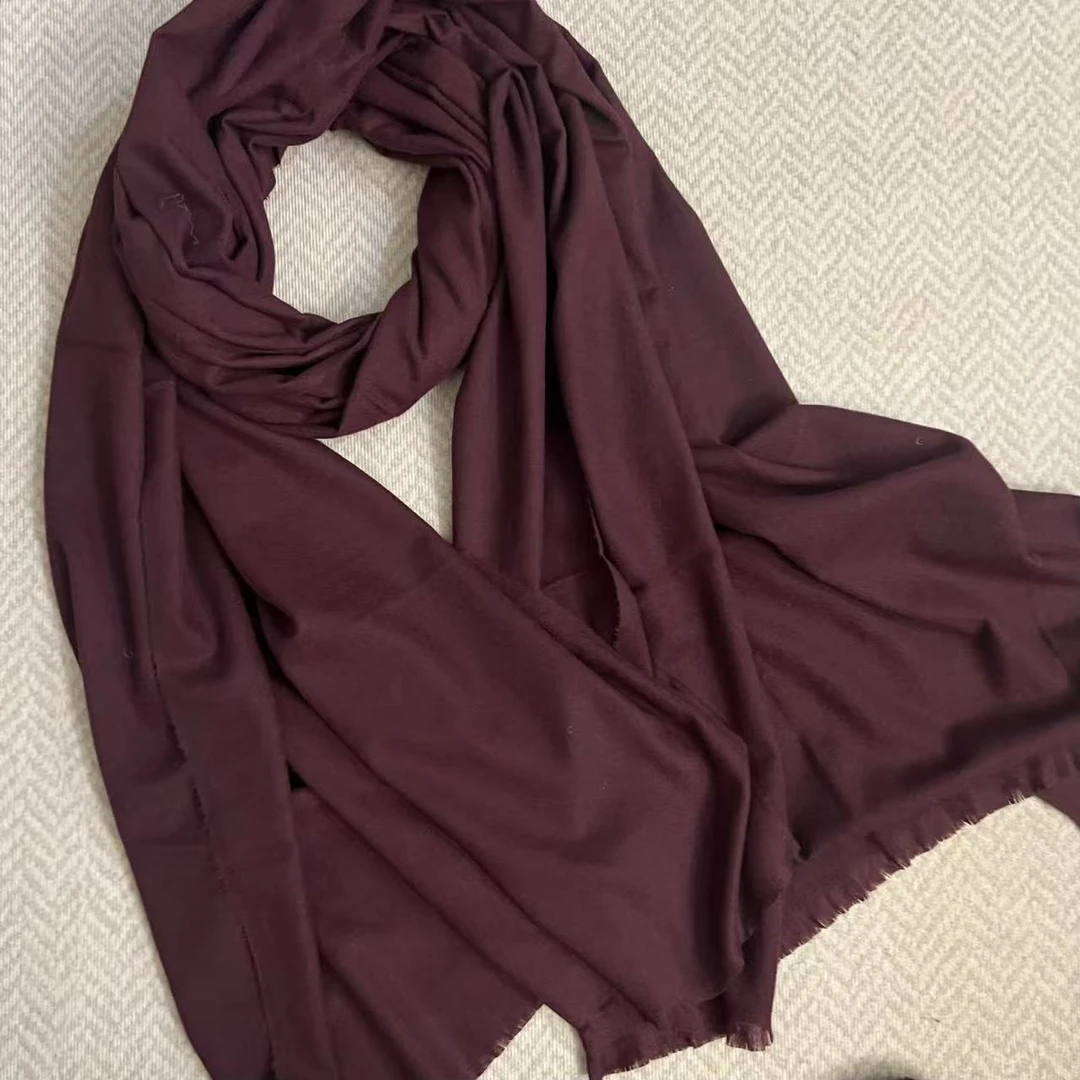 【纯色长巾】外贸单1*2.5米原单气质风百搭围巾披肩长巾保暖秋冬女