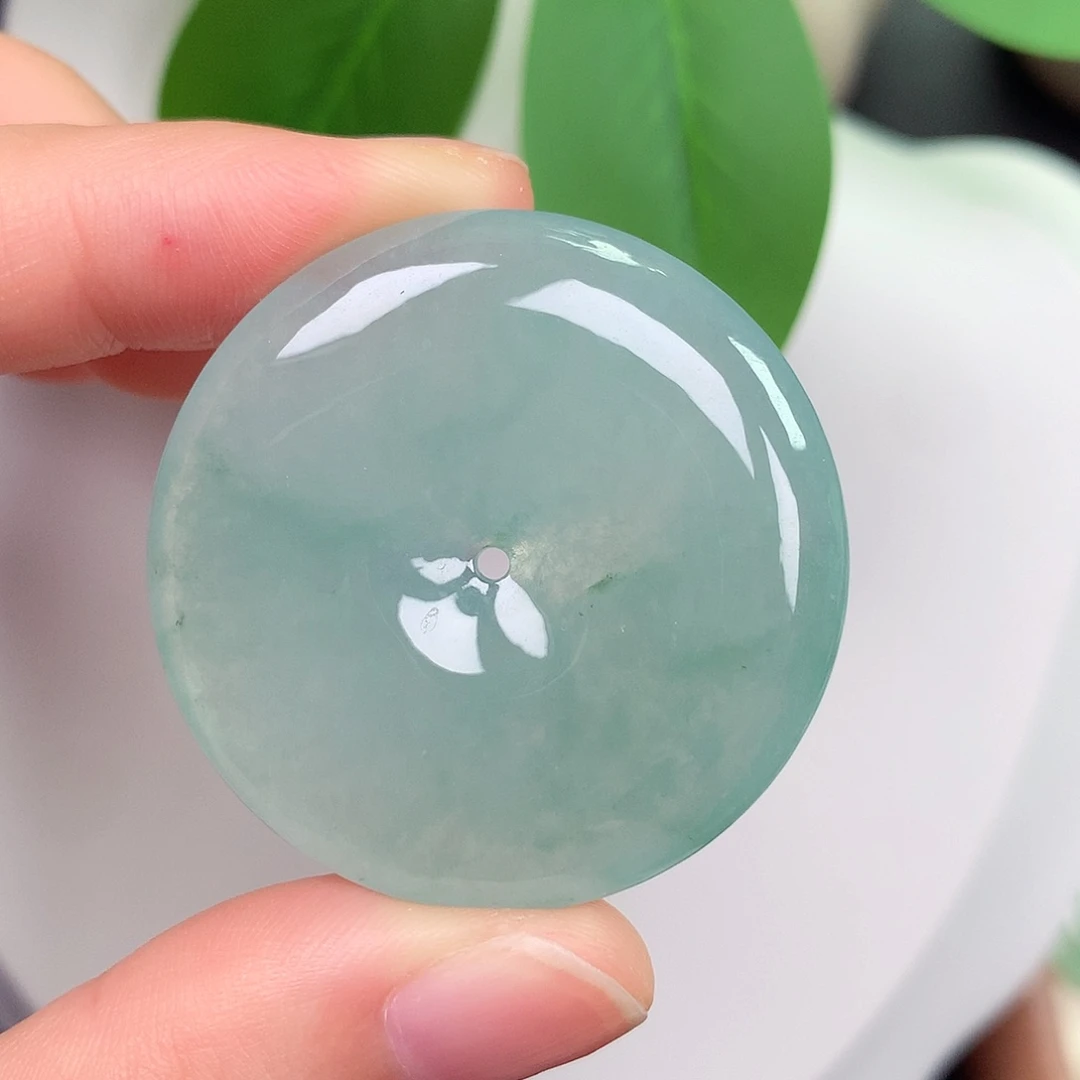 颈饰未镶嵌翡翠平安扣 35.8-6.0mm