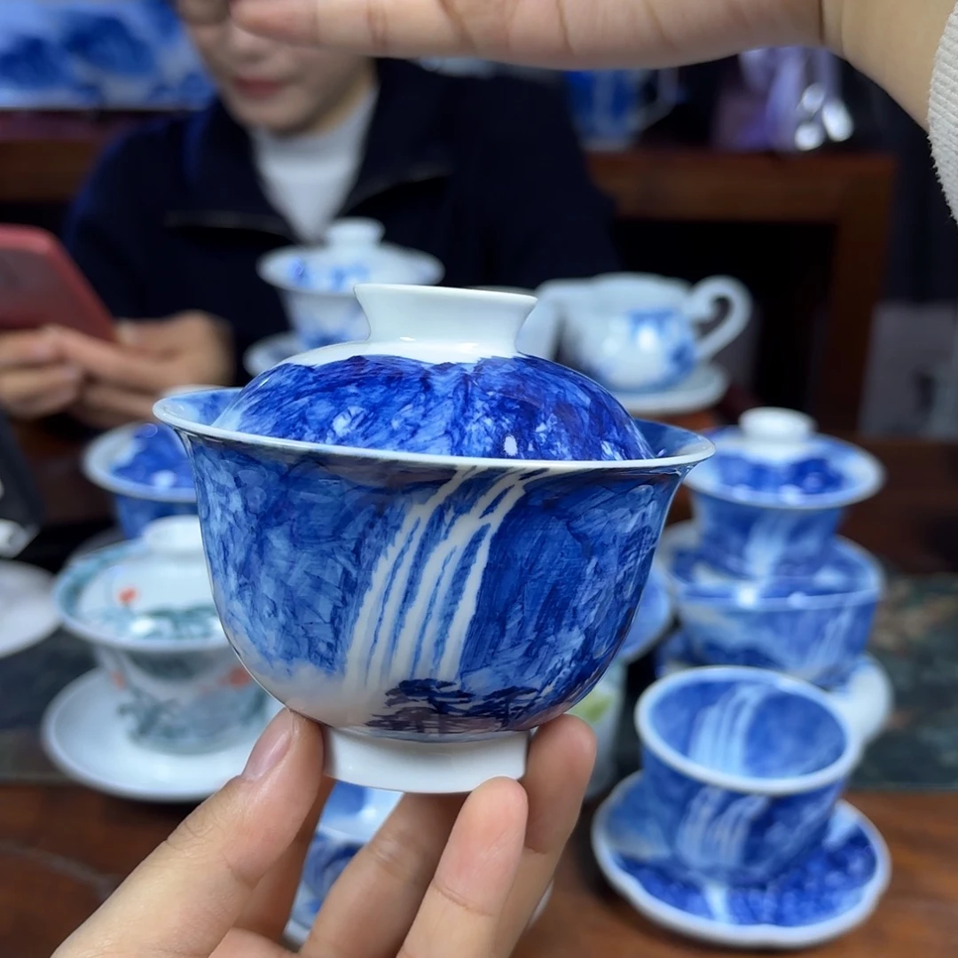 国一王老师手绘山水