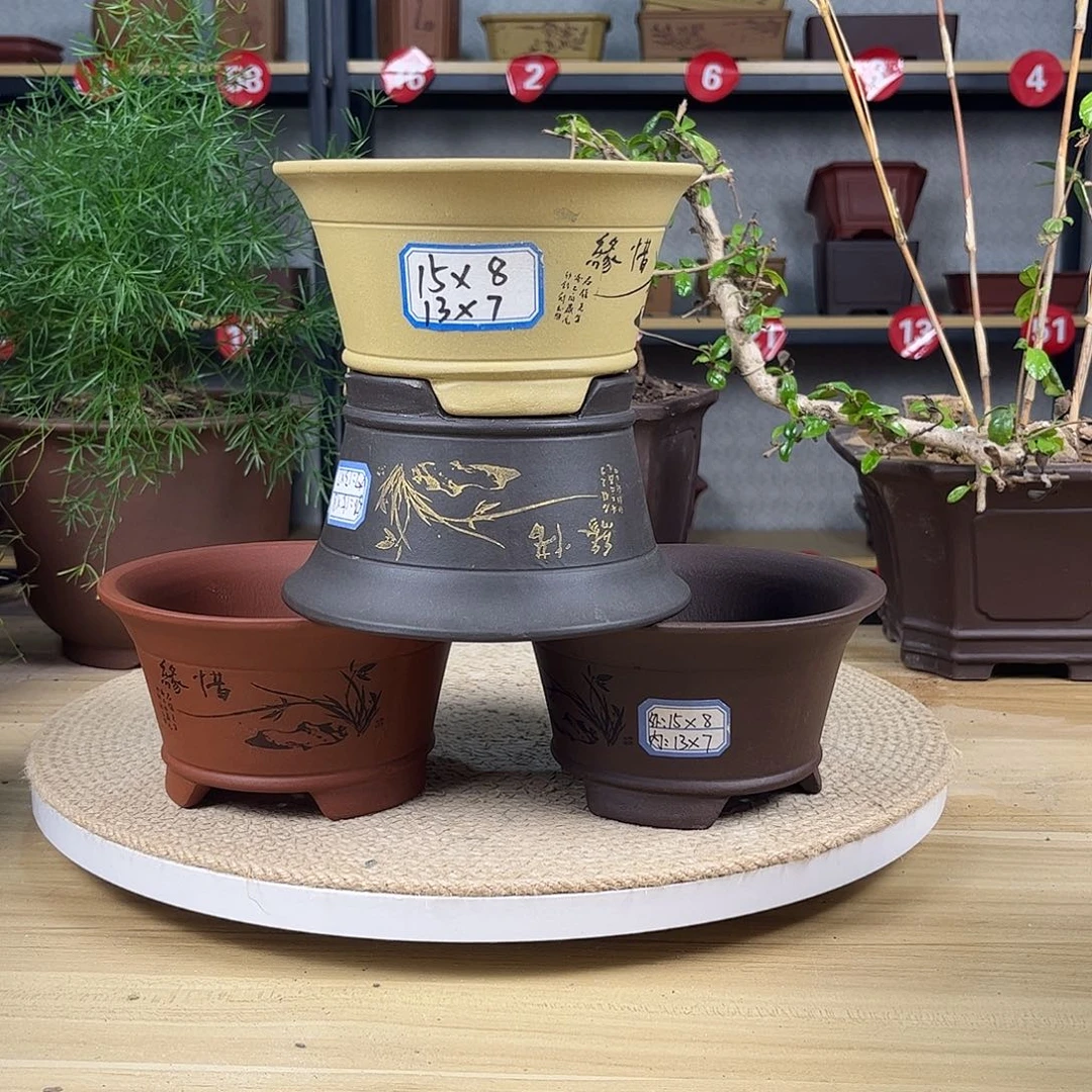 紫砂花盆紫砂花盆