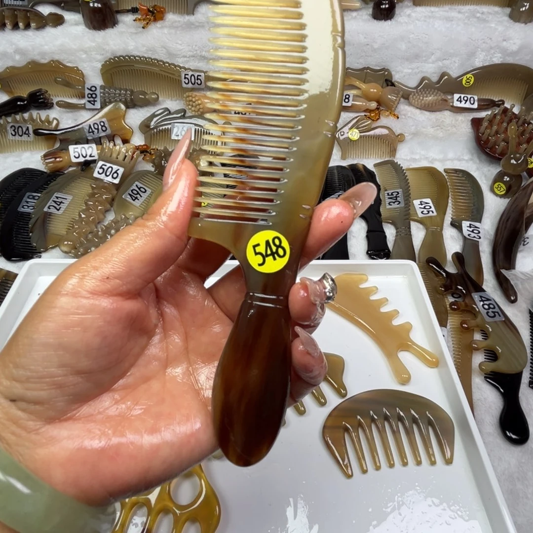 牛角牛角梳是真的绝美