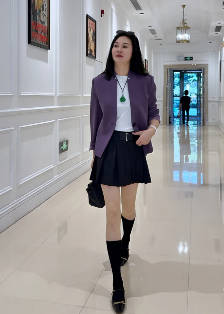 BARRIAILEN | 休闲一粒扣设计师款气质西装-2401819
