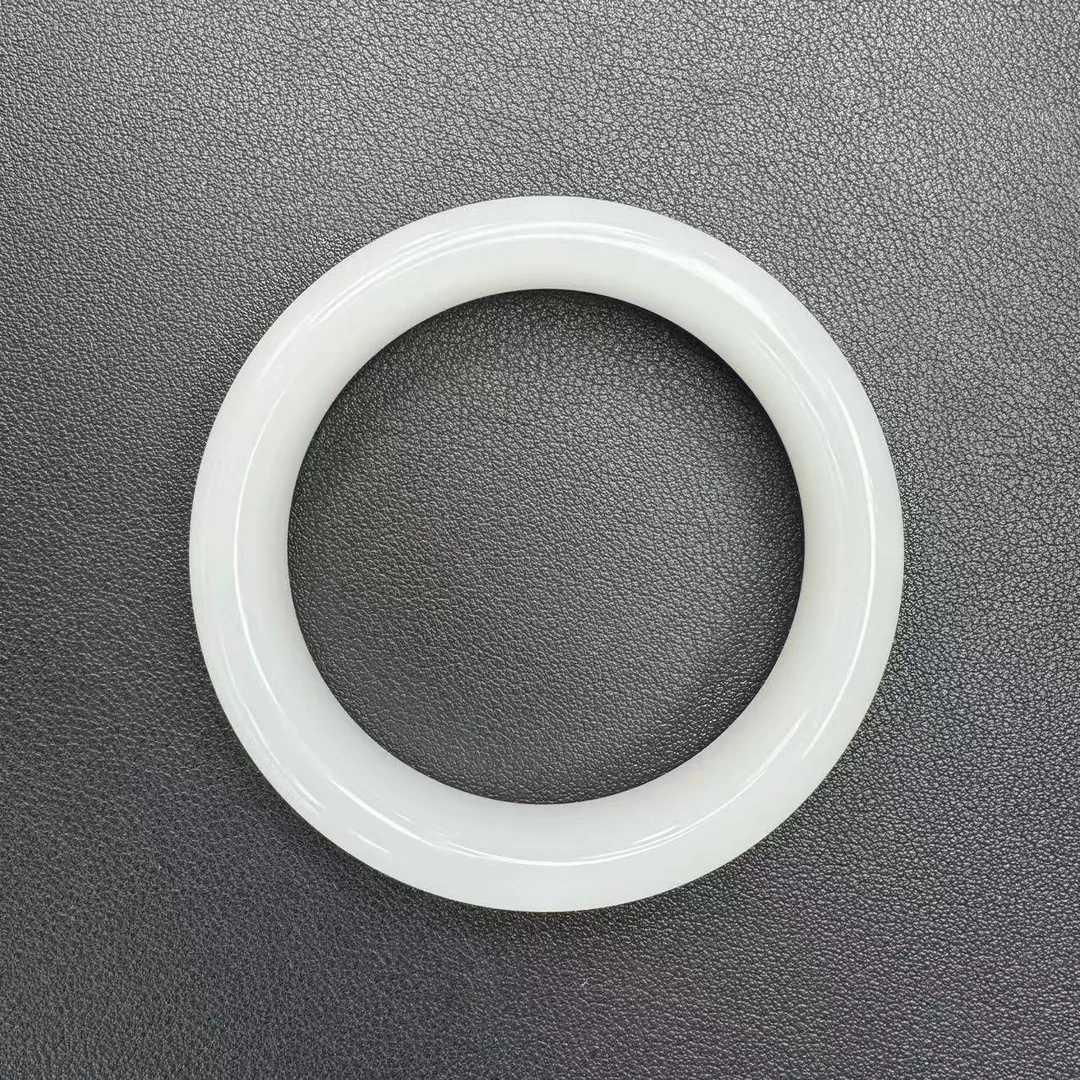 天然和田玉羊白正圈手镯多样性发一