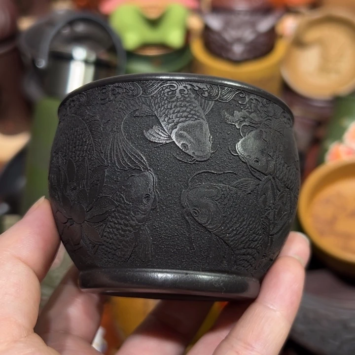 茶杯紫砂宜兴紫砂主人杯