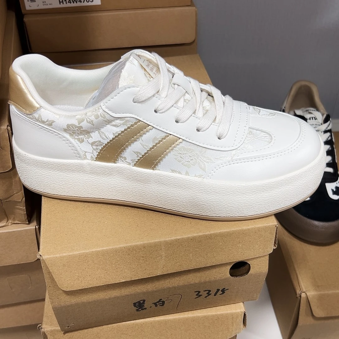 38码布面国风厚底德训