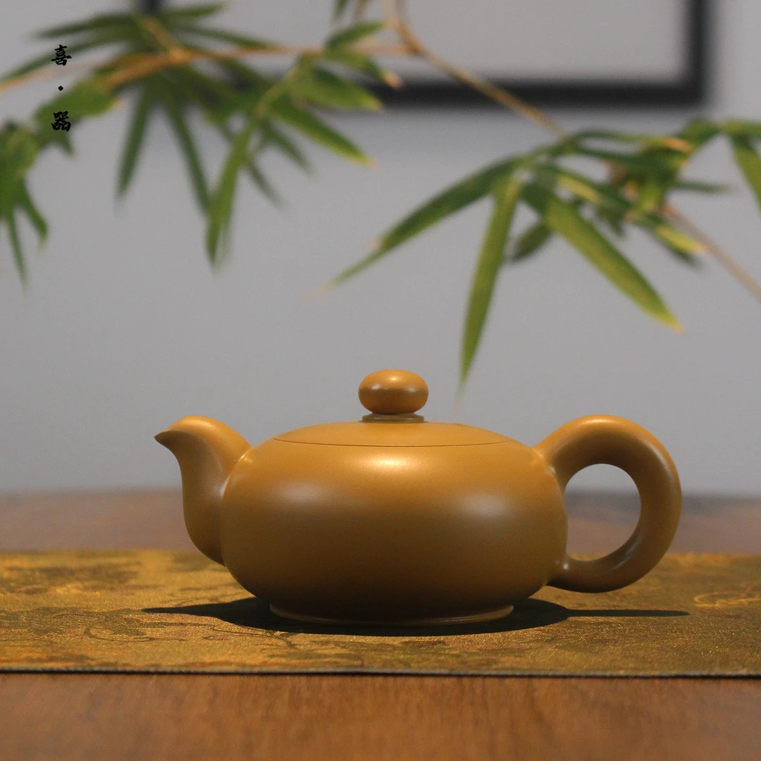 喜器 章泽伟-贵妃壶 约120cc 潮州全手工手拉壶 段泥复古中式泡茶