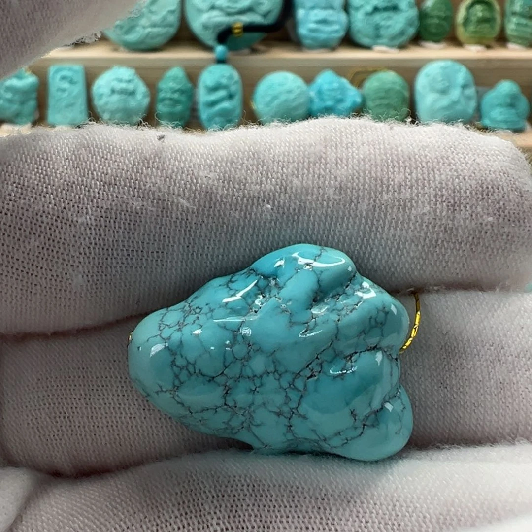 未镶嵌绿松石随形19.5mm