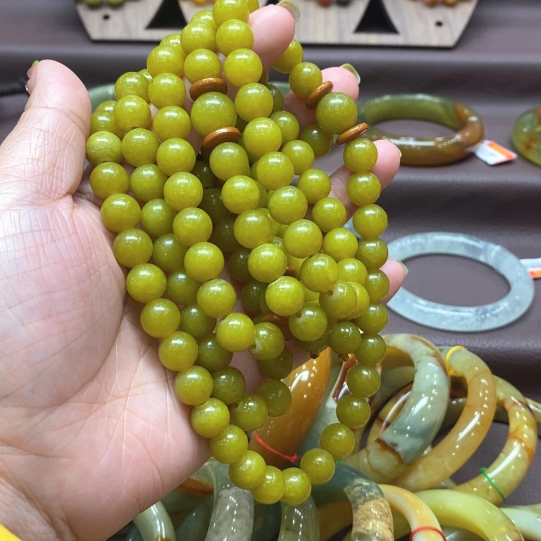 蛇纹石玉未镶嵌手链