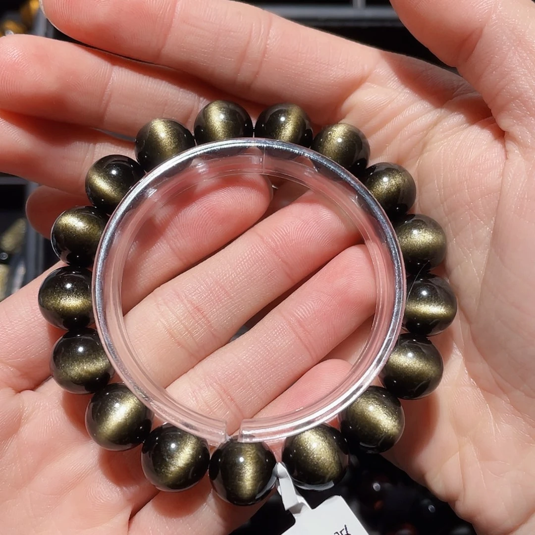 黑曜岩手链未镶嵌艾*