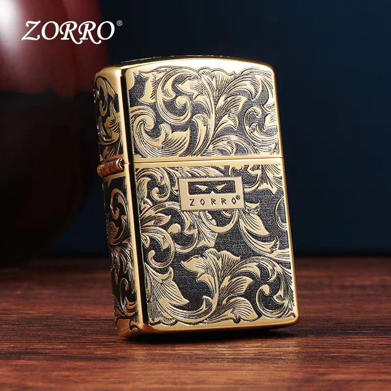 ZORRO二代正品【黑金唐草】高档煤油防风机