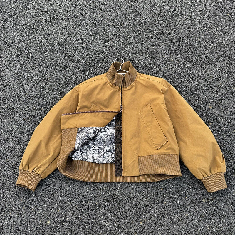 座山蟒飞行服夹克男2025春季新款美式痞帅宽松休闲廓形棒球服外套