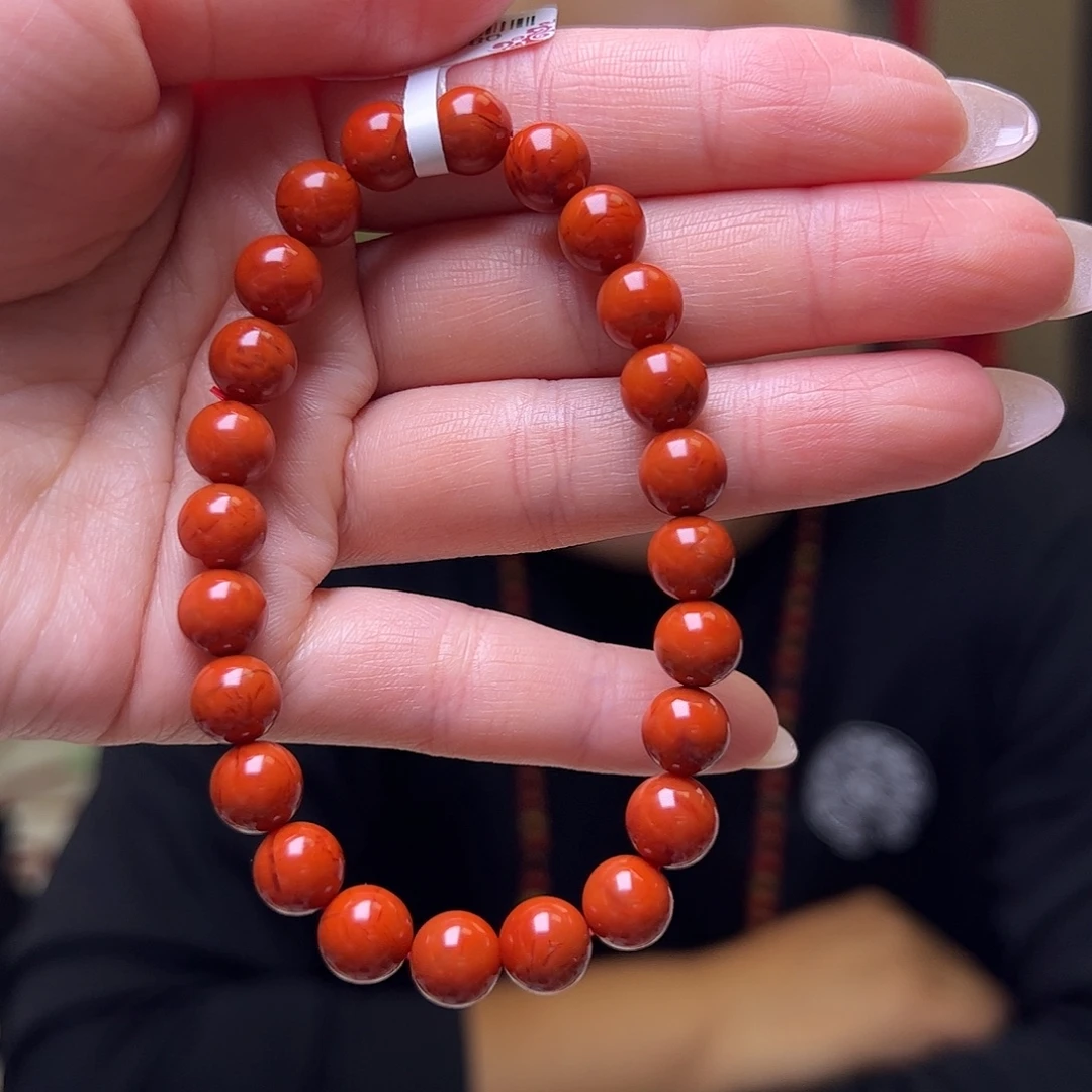 南红玛瑙未镶嵌8mm圆珠手串