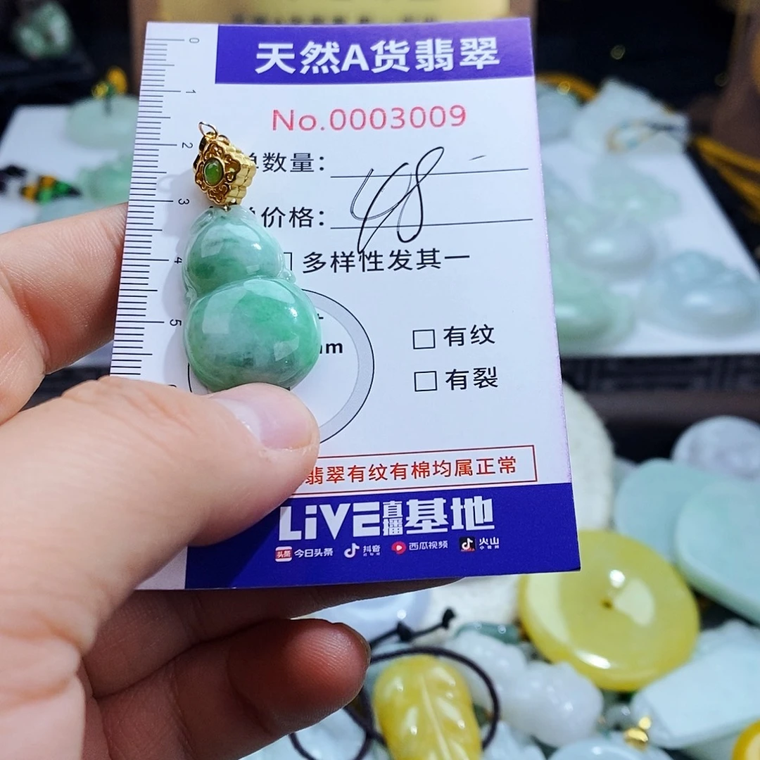 翡翠未镶嵌毛衣链3009