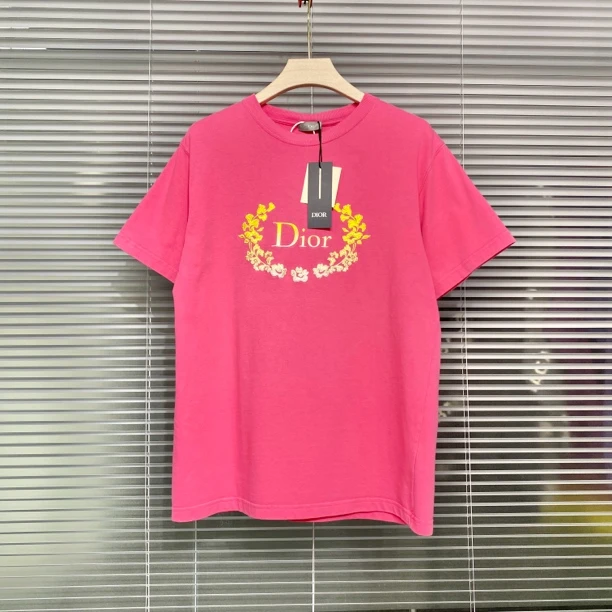 99新 DIOR/迪奥 24春夏 渐变花卉字母刺绣logo 短袖 M码 k583