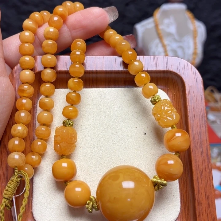 蜜蜡未镶嵌手链项链