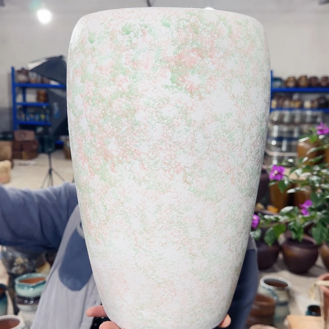 紫砂花盆高33口20