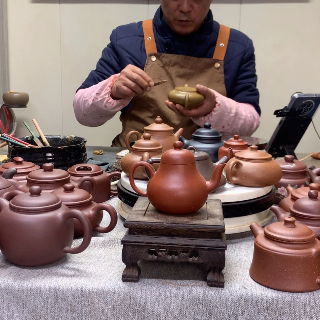 朱泥茶壶思婷140 C半手工制作