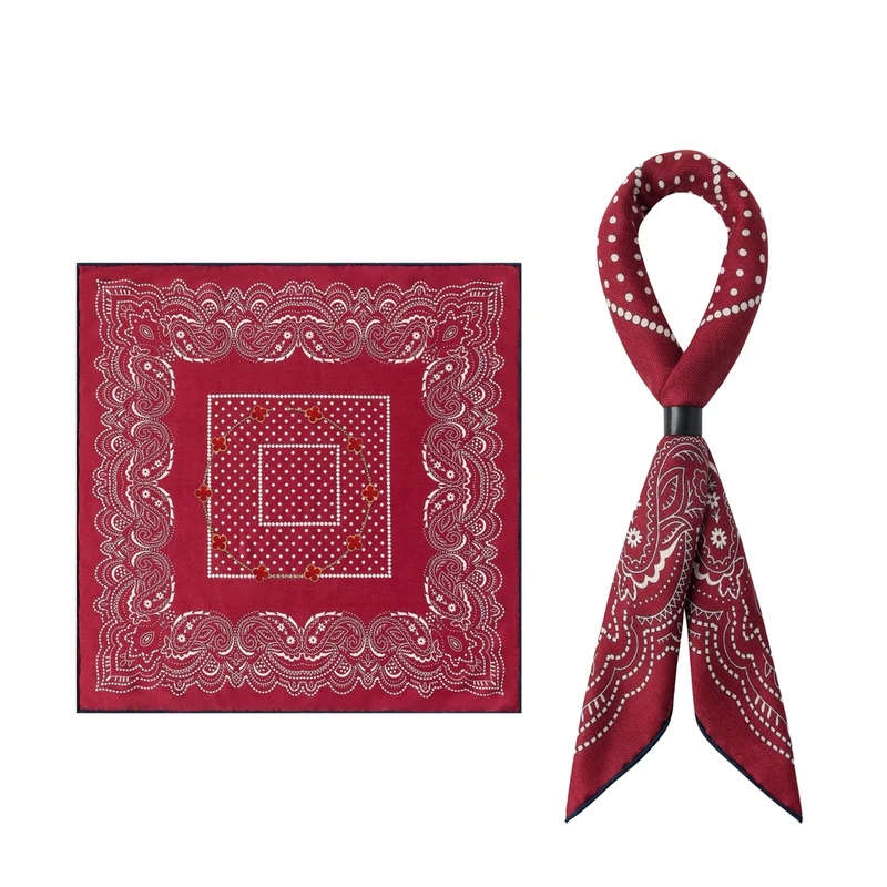 【高定】十花 琏！时尚百搭幸运四叶草丝巾 顺丰包邮