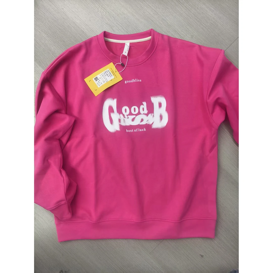 【OY】izexx梅红色圆领卫衣