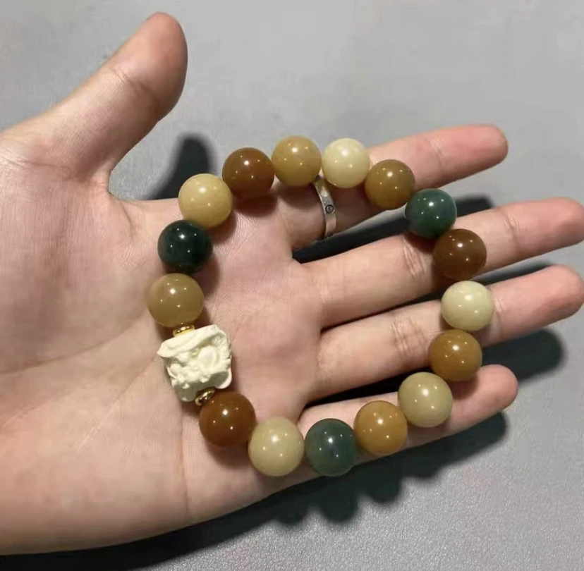 合金手链 山川雅玩严选 六字箴言菩提手串02700(无礼盒)