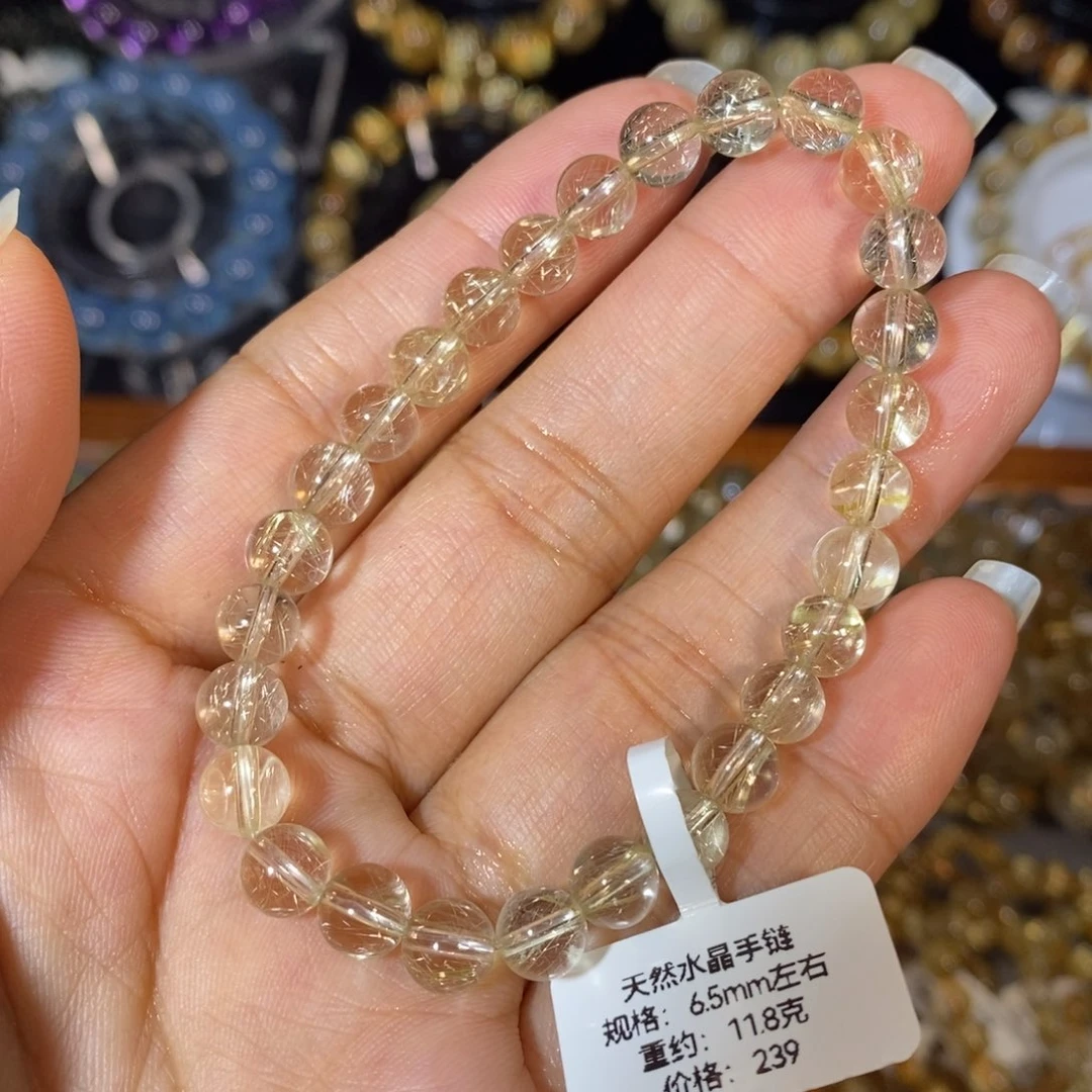 水晶手链未镶嵌手链6.5mm