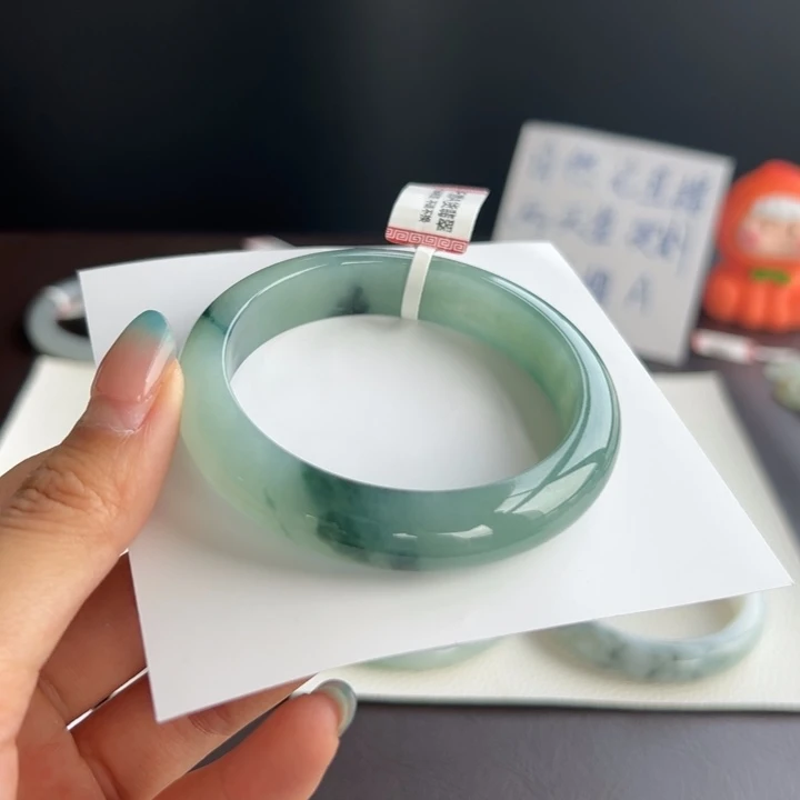 翡翠未镶嵌手镯14号 55.7