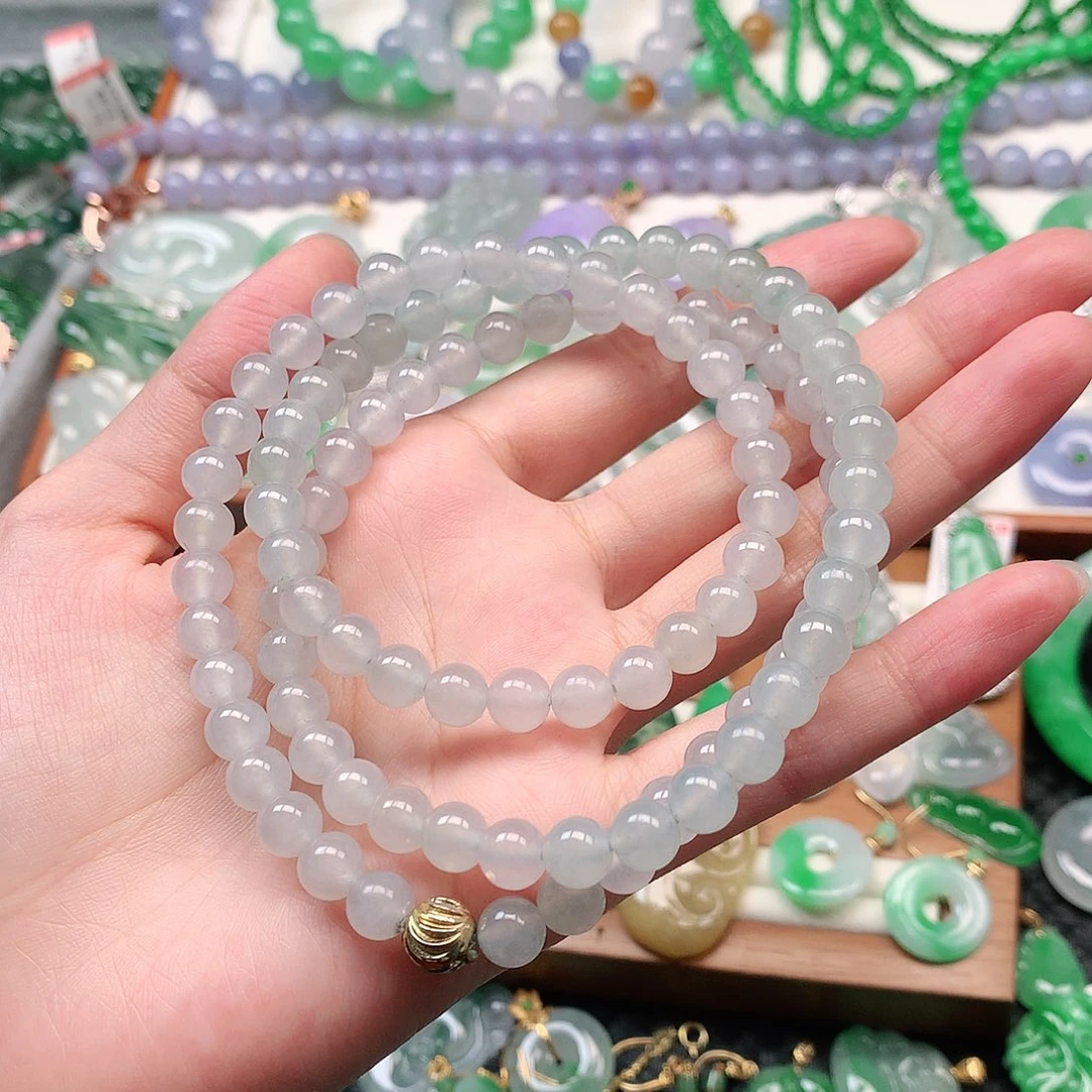 套链未镶嵌翡翠项链