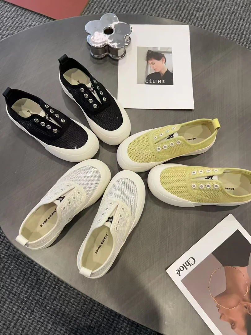 FUJIA STYLE新款韩版简约纯色网面时尚休闲鞋77-788