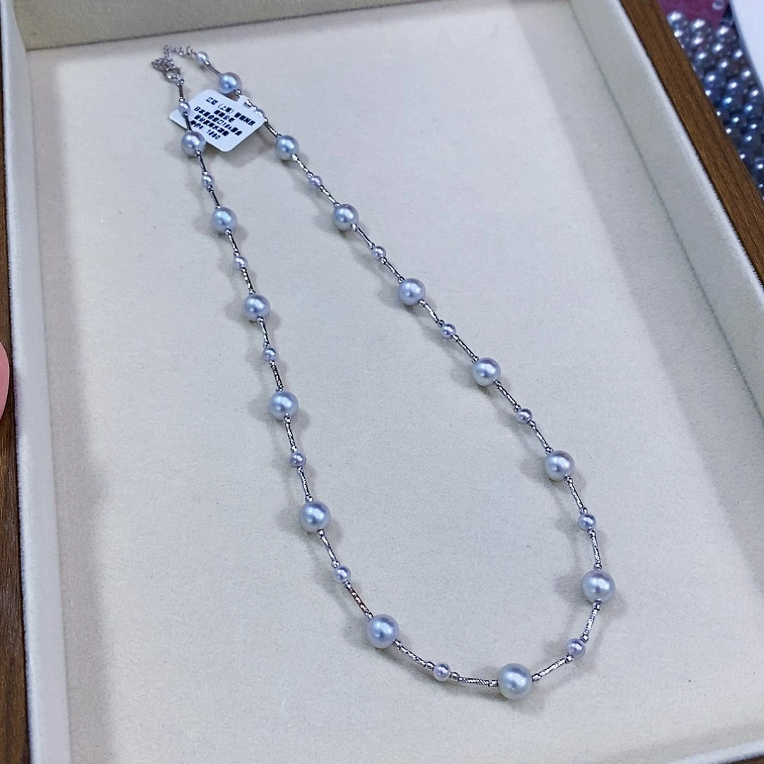 18K金镶嵌海水珍珠真多麻大小珠满天星