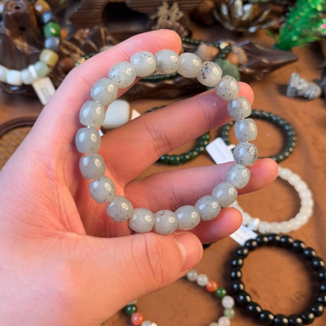 和田玉未镶嵌手链