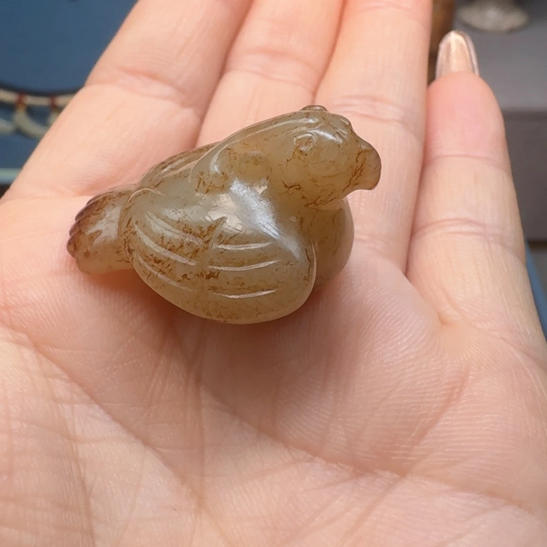 和田玉（糖玉）配饰未镶嵌湖**色