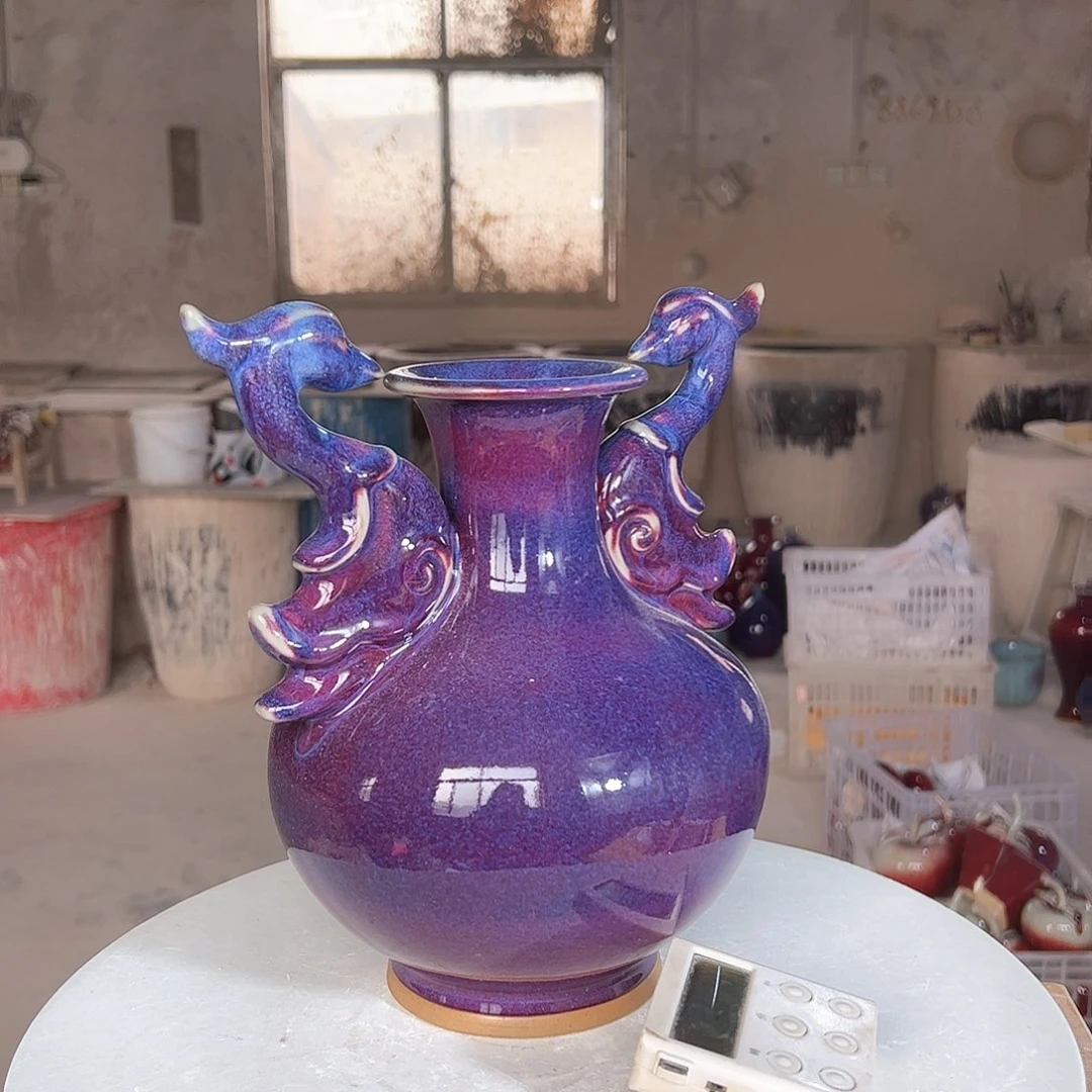 摆件走**风郑家钧窑摆件