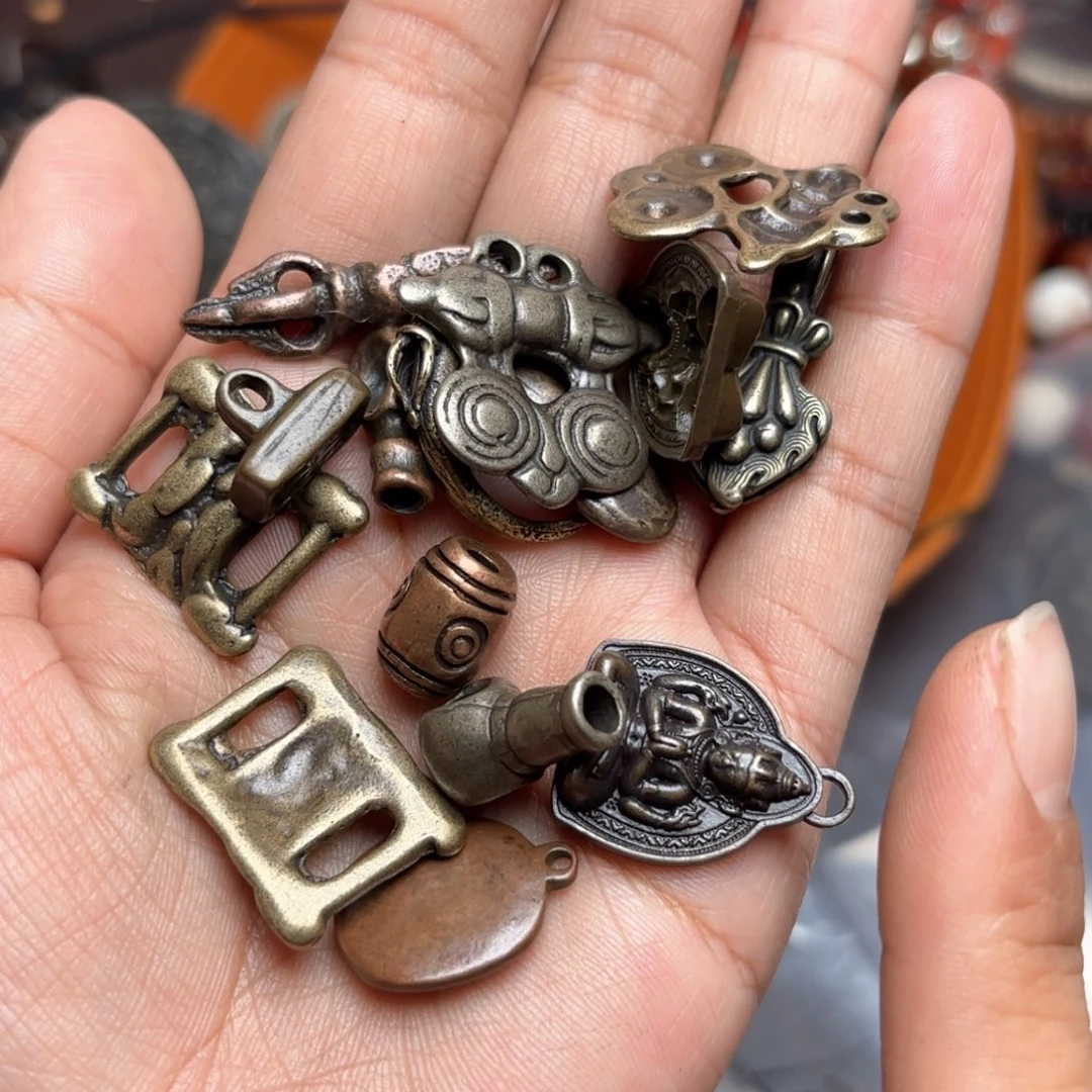 铜星月菩提项链吊坠